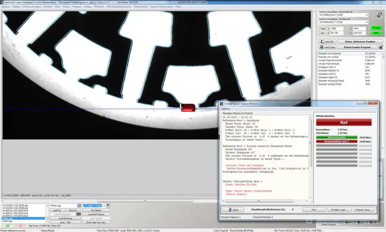 Backlighting process, Telecentric Inspection, Picture 2