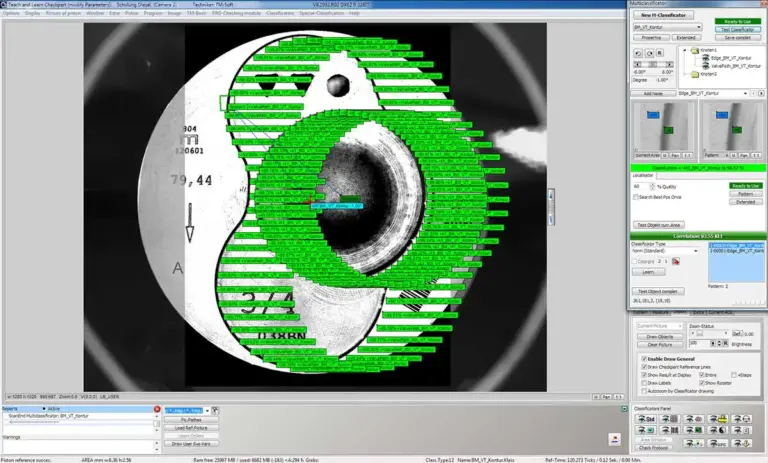 Circle measurement, Inspection of Valve Pockets, Pickture 2